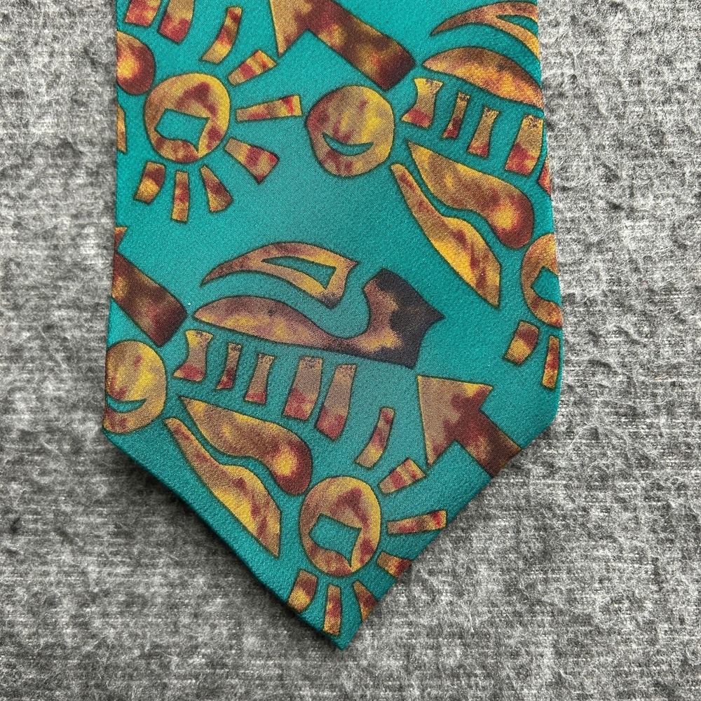J Garcia Silk Tie Necktie Airbrush 1 Collection‎ Five Batik Geometric